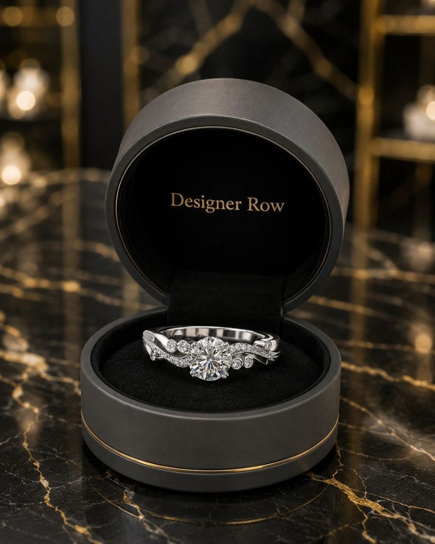 Round Lab Diamond Ring - 14