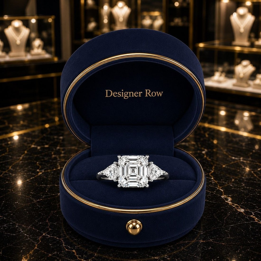 Asscher Cut Lab Diamond Ring 3.50ct: NOTE - Additional lots may be added until the final day of the auction. Please check back regularly for updates and newly added items. 18K White Gold Asscher Cut Diamond Ring Expertly crafted in luxur