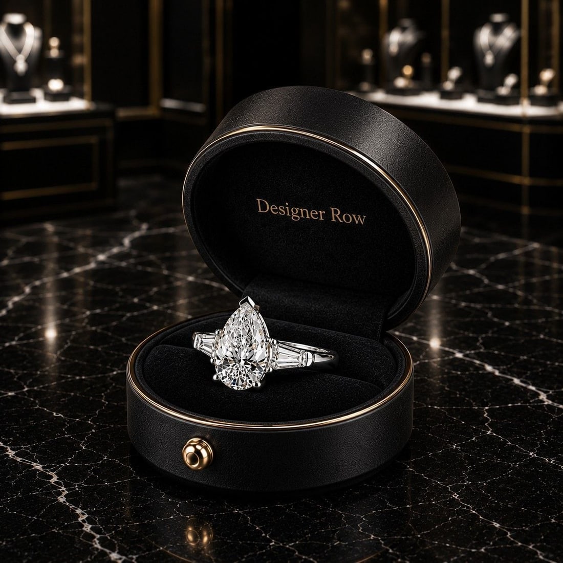 Pear Lab Diamond Ring 1.23ct 18K Gold: NOTE - Additional lots may be added until the final day of the auction. Please check back regularly for updates and newly added items. 18K White Gold Pear Diamond Ring Expertly crafted in luxurious