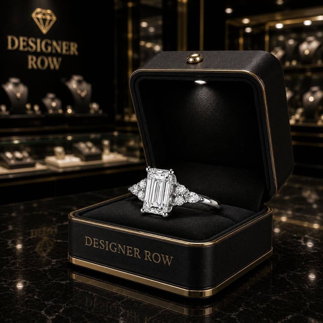 18K White Gold Emerald Cut Ring (1 of 20)