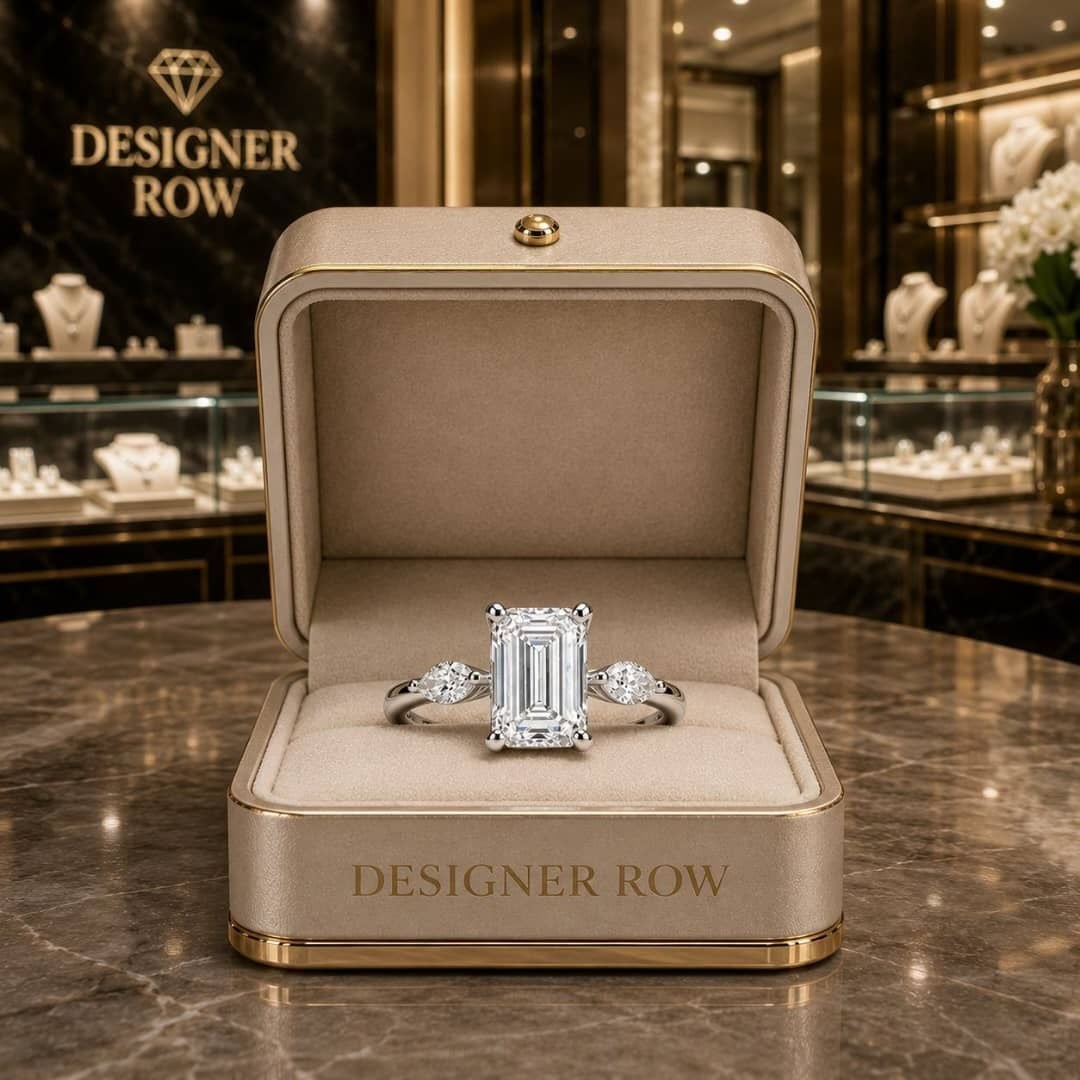Emerald Cut Diamond Ring - 12