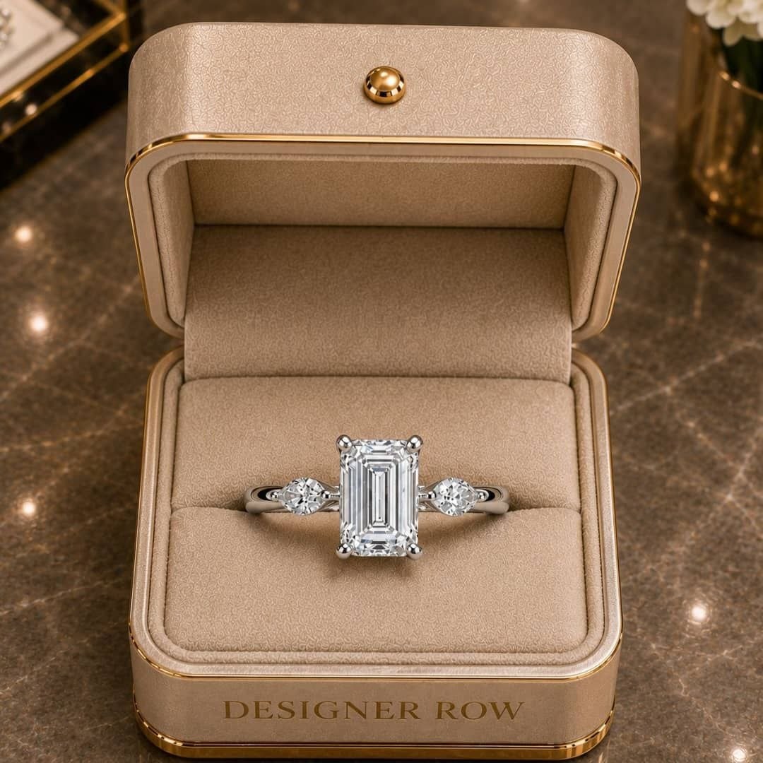 Emerald Cut Diamond Ring - 16
