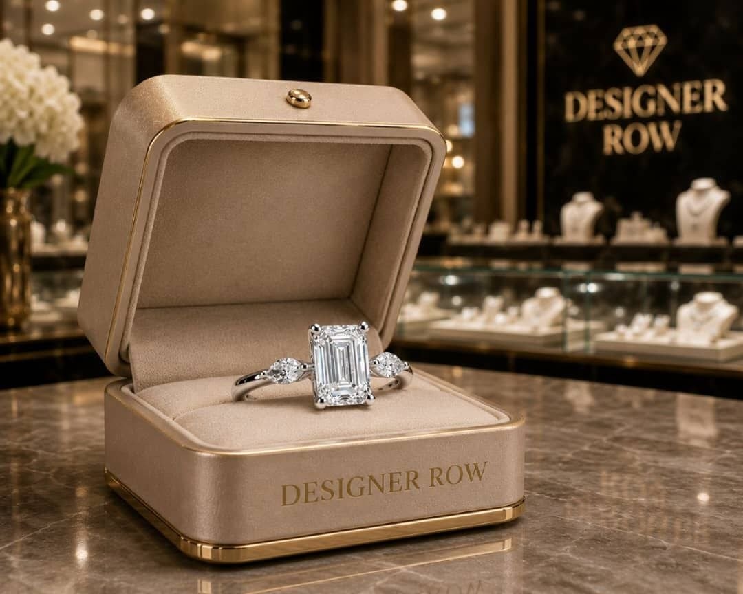 Emerald Cut Diamond Ring - 9