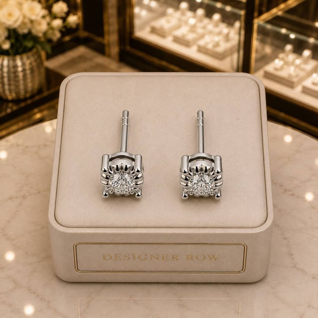 Classic Diamond Stud Earrings - 11