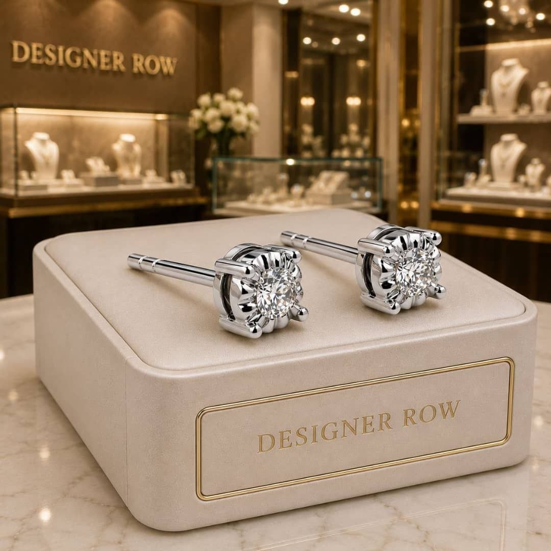 Classic Diamond Stud Earrings - 20