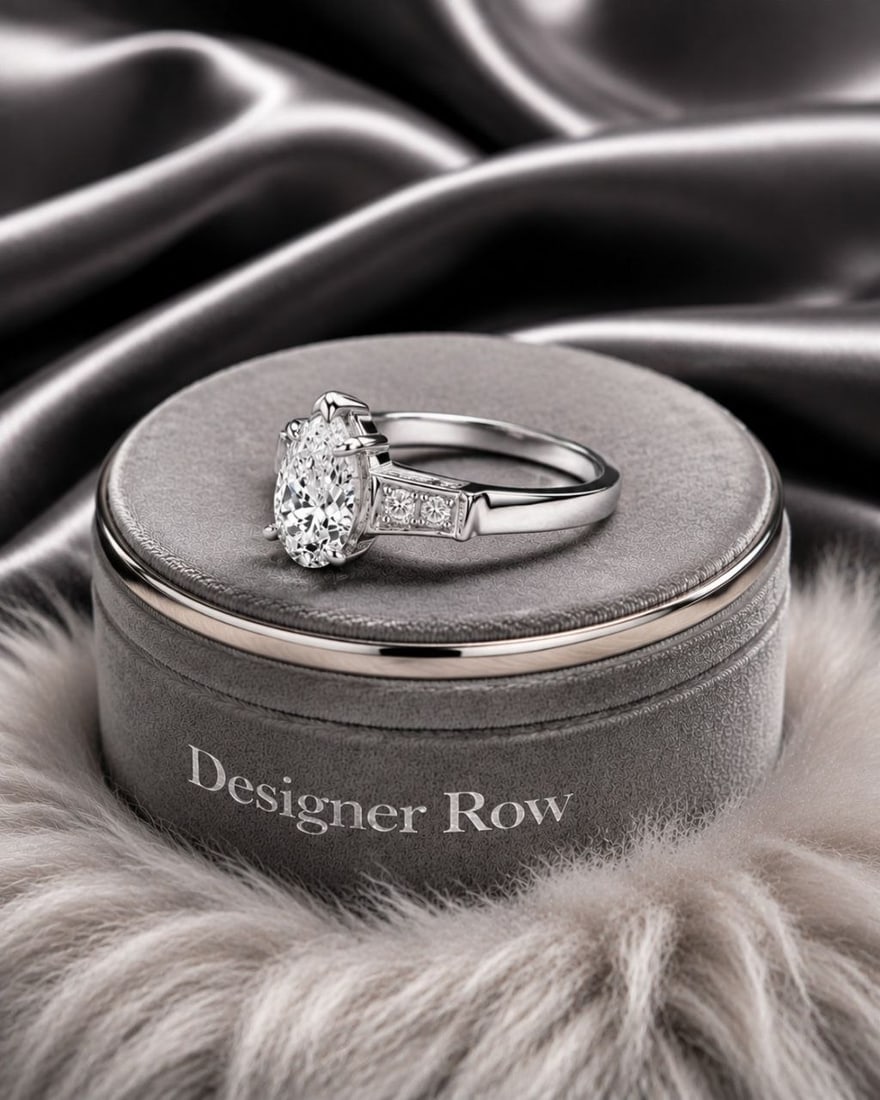 Pear Shaped Lab Diamond Ring - 17