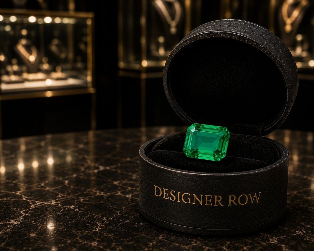 Emerald Cut Lab-Grown Emerald - 14