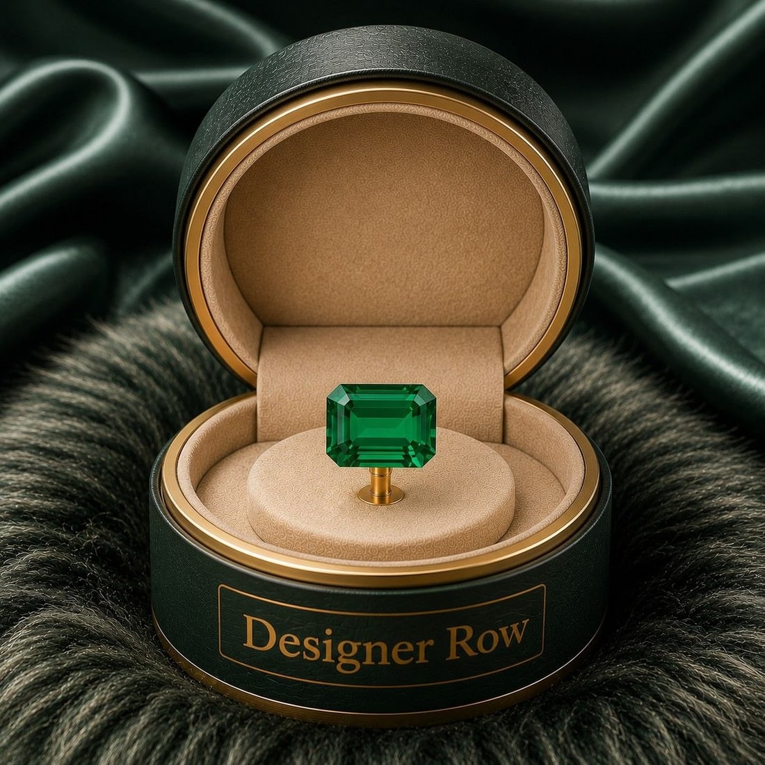 Carat Lab-Grown Emerald: 3.57 Carat Lab-Grown Emerald NOTE - Additional lots may be added until the final day of the auction. Please check back regularly for updates and newly added items. An image displays a vibrant green ge