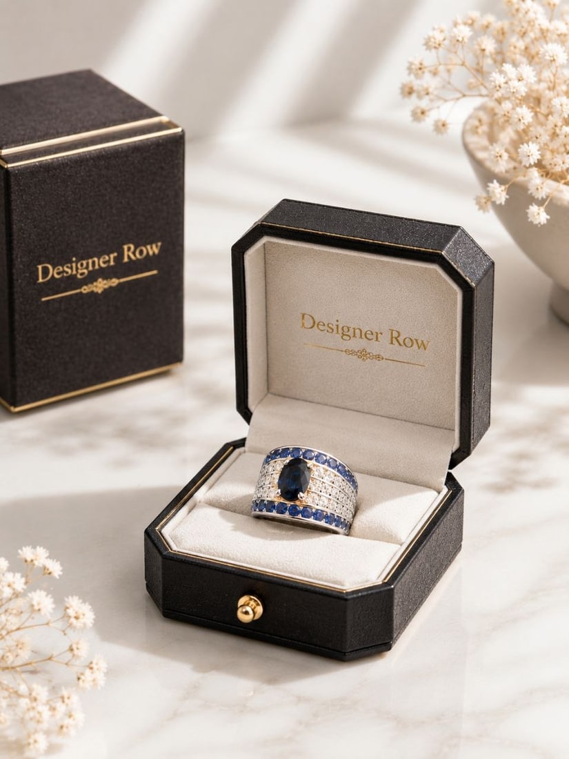 18KT White Gold Sapphire & Diamond Ring 5.07ct: NOTE - Additional lots may be added until the final day of the auction. Please check back regularly for updates and newly added items. Bold, luxurious, and masterfully crafted, this exceptional ladies