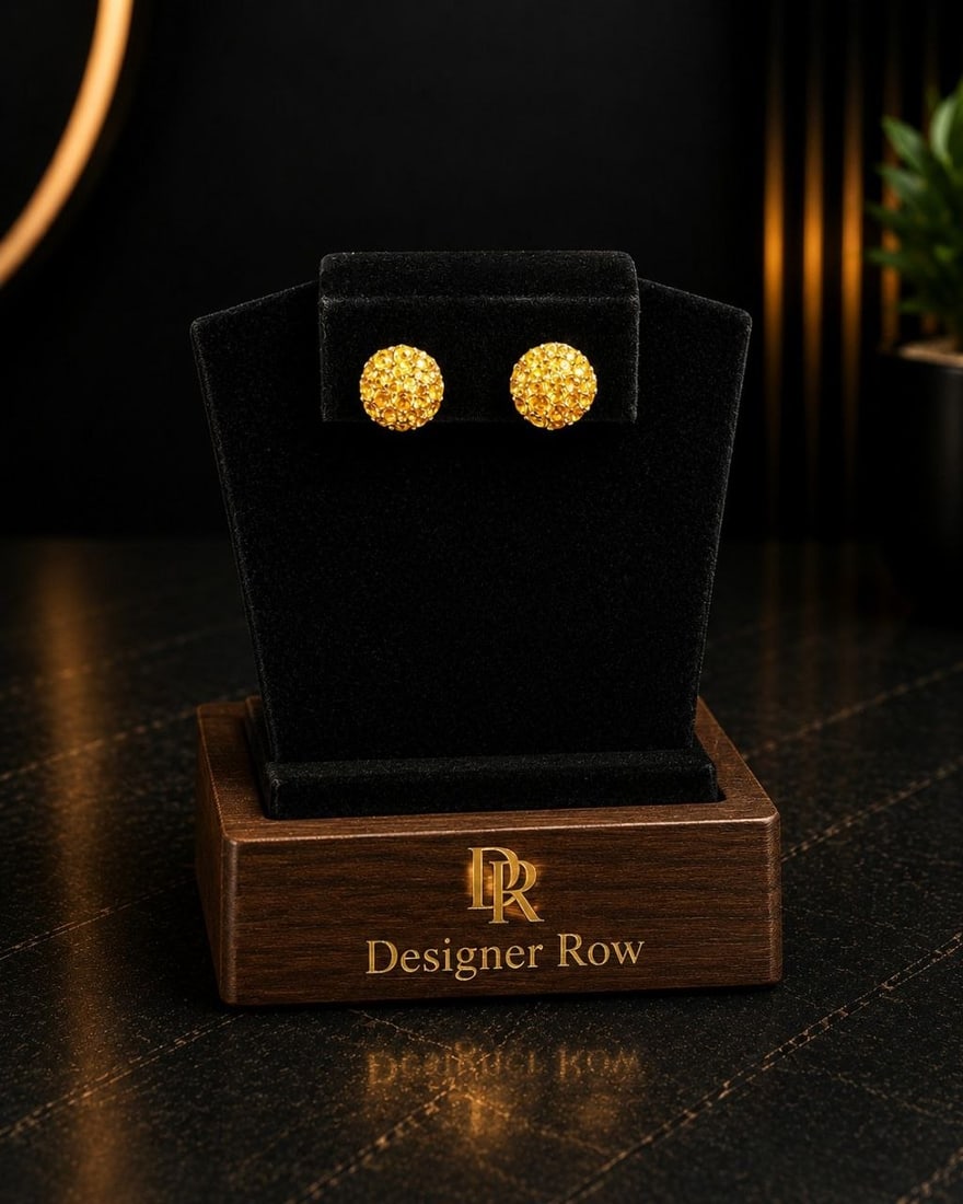 Canary Yellow Sapphire Cushion Pavé Earrings: ```html id="q6t9wb" NOTE: Additional lots may be added until the final day of the auction. Please check back regularly for updates and newly added items. Discover vibrant elegance with these Radiant