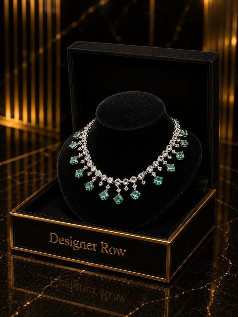 88-Stone Green Topaz & Zircon Necklace: ```html id="h9v3qr" NOTE: Additional lots may be added until the final day of the auction. Please check back regularly for updates and newly added items. Experience exceptional craftsmanship with