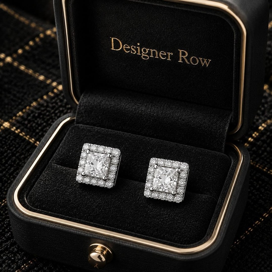 Certified LG Princess Diamond Earrings: NOTE- Additional lots may be added until the final day of the auction. Please check back regularly for updates and newly added items. Modern, elegant, and beautifully crafted, these 18K White Gold