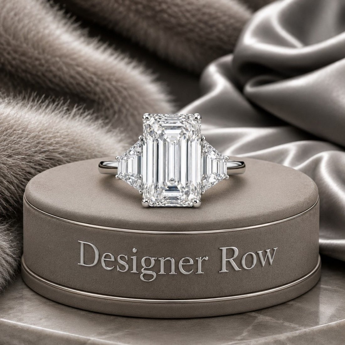 Emerald Cut Luxury Diamond Ring - 14