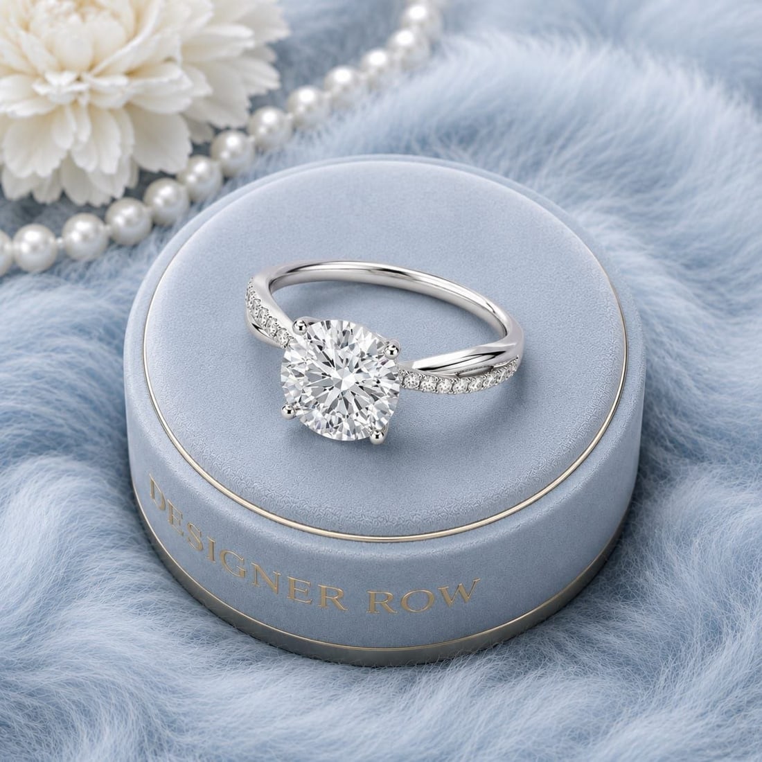 Exceptional Round Brilliant Diamond Ring - 9