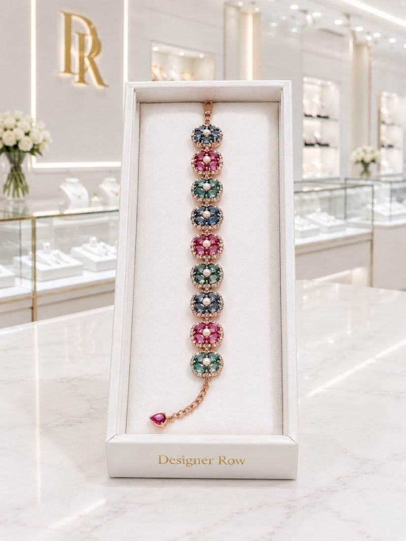Elegant Topaz Pearl Gemstone Bracelet: NOTE - Additional lots may be added until the final day of the auction. Please check back regularly for updates and newly added items. This exquisite handcrafted bracelet is a beautiful expression of 