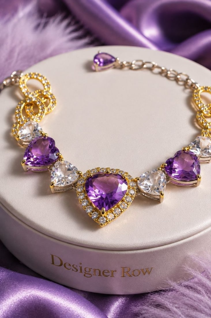 Elegant Amethyst Gemstone Bracelet: NOTE - Additional lots may be added until the final day of the auction. Please check back regularly for updates and newly added items. This exquisite handcrafted bracelet is a refined expression of ti
