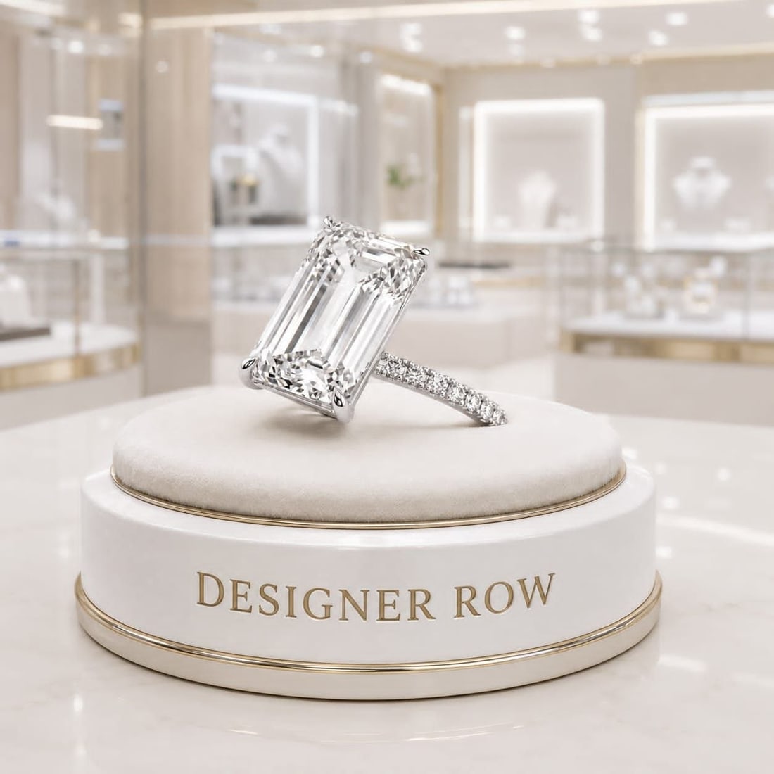 G VS1 Emerald Cut Diamond Ring - 12