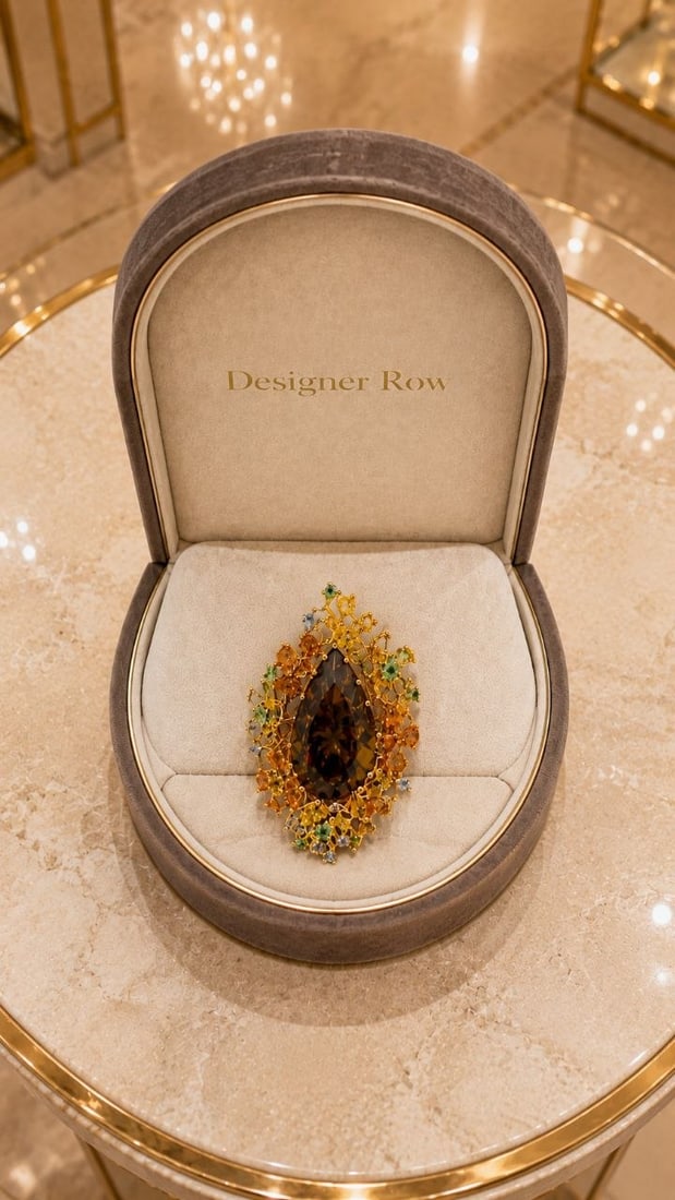 Citrine Sapphire & Garnet Statement Ring: NOTE - Additional lots may be added until the final day of the auction. Please check back regularly for updates and newly added items. Handcrafted Jewelry Note: This is a custom and handmade piece cra