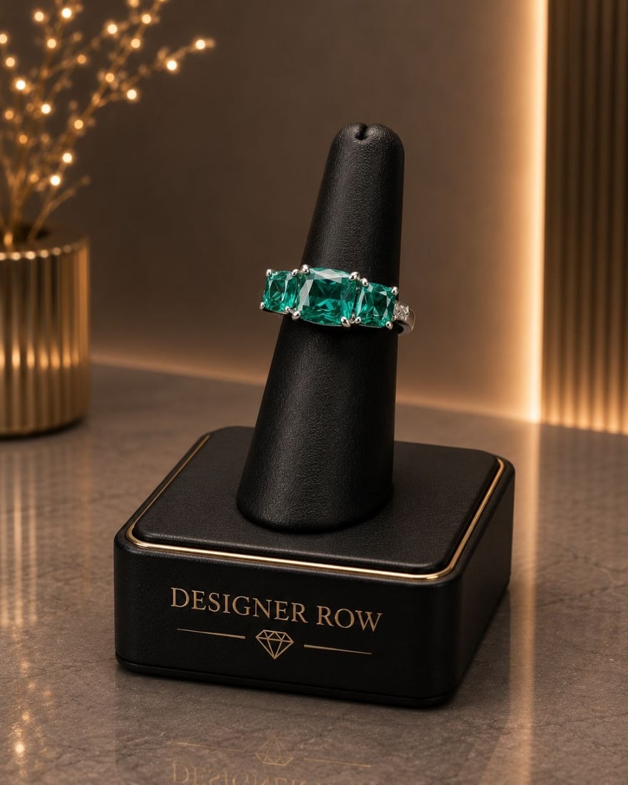 Handcrafted Green Topaz Fine Silver Ring: NOTE - Additional lots may be added until the final day of the auction. Please check back regularly for updates and newly added items. ONE RING. 9 GENUINE GEMSTONES. BID NOW. Make a bold statement wit