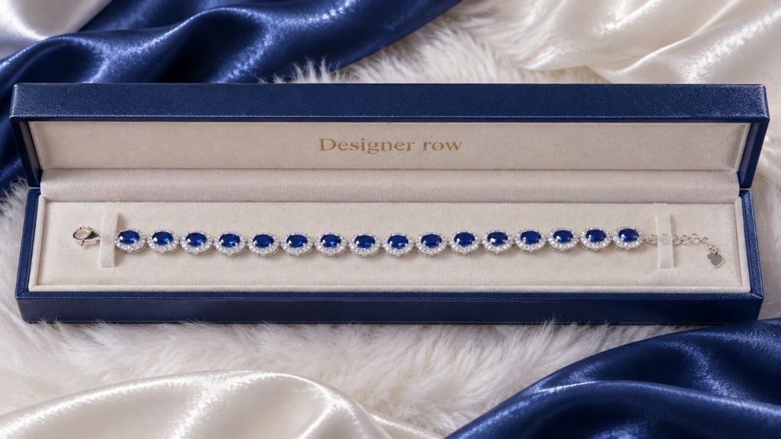 Handmade 925 Sterling Silver Sapphire Bracelet: NO RESERVE PRICE NOTE: Additional lots may be added until the final day of the auction. Please check back regularly for updates and newly added items. An elegant expression of timeless craftsmanship, 