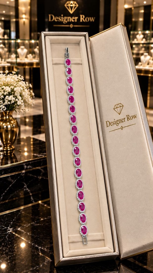 Handmade Ruby Bracelet – Sterling Silver 925 - 2