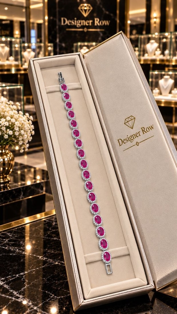 Handmade Ruby Bracelet – Sterling Silver 925 - 3