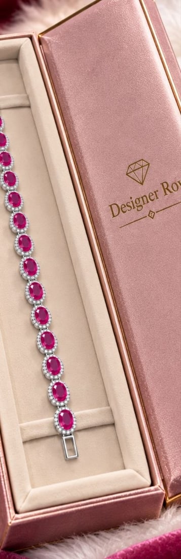 Handmade Ruby Bracelet – Sterling Silver 925 - 5