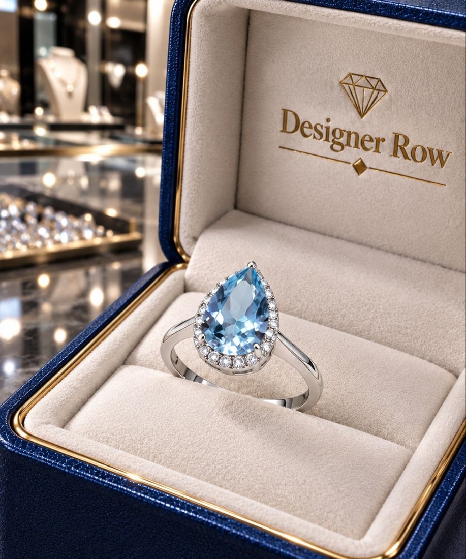 Handmade Blue Topaz Ring - 6