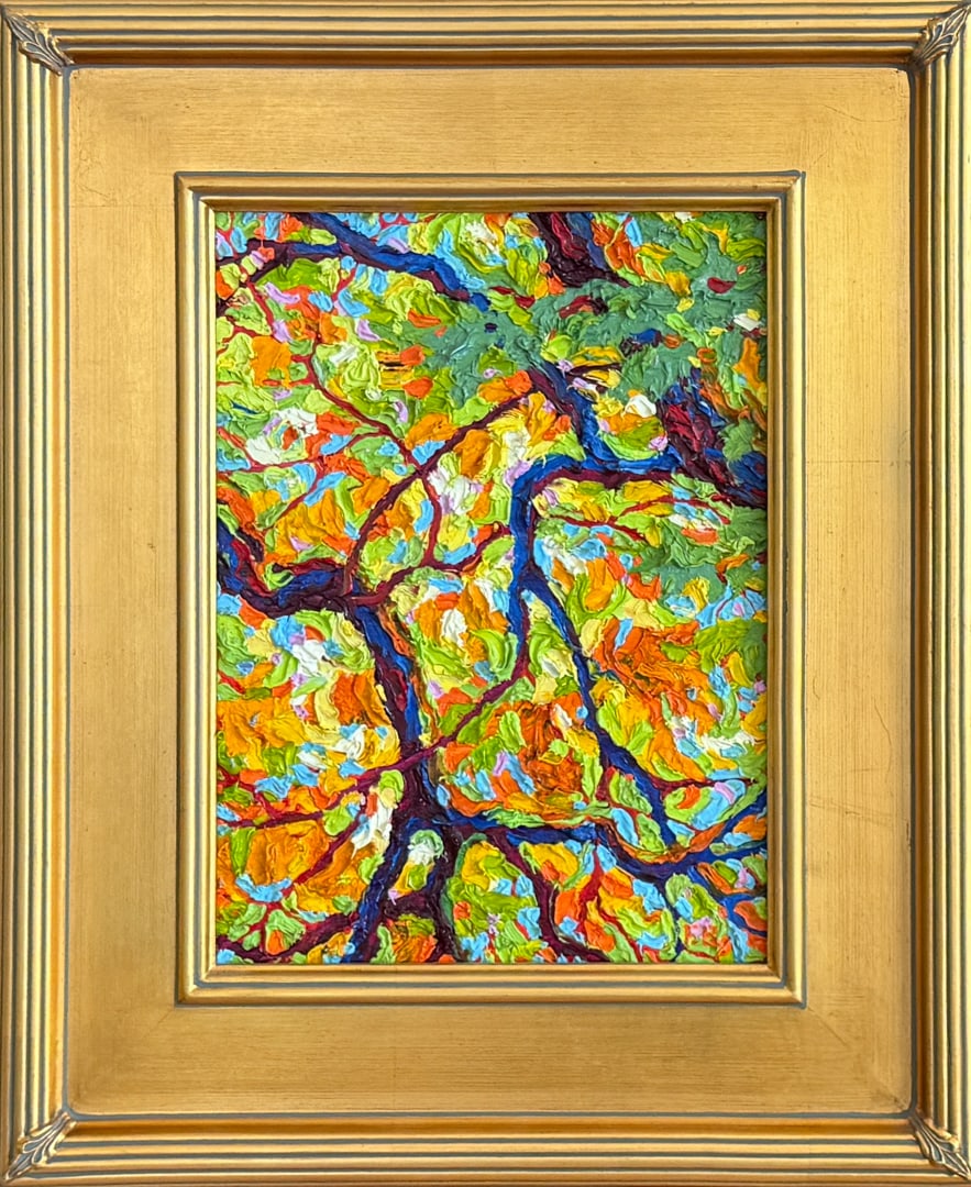 Gem-Balaam's Wood by Frank Balaam: 12" x 9" oil painting Purchased from Ventana Gallery in Santa Fe, NM.Frank Balaam was born after WWII in the UK, and attended Blackpool and Edinburgh Colleges of Fine Art. For the past 50 years he has
