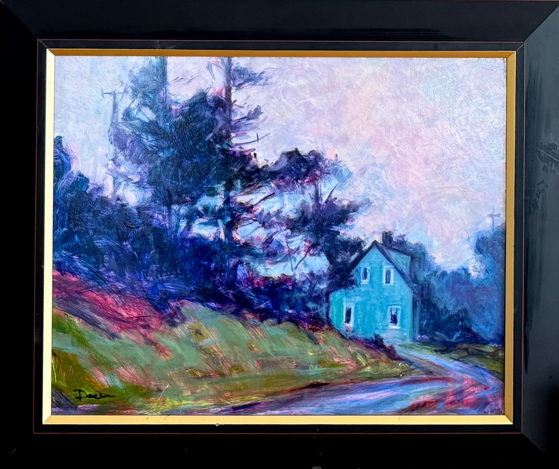 Salt Winds by Doug Dawson: 16" x 20" oil painting. Originally purchased from Ventana Gallery in Santa Fe, NM. Includes certification.Doug Dawson's paintings reflect the diverse interests of this articulate, philosophical and