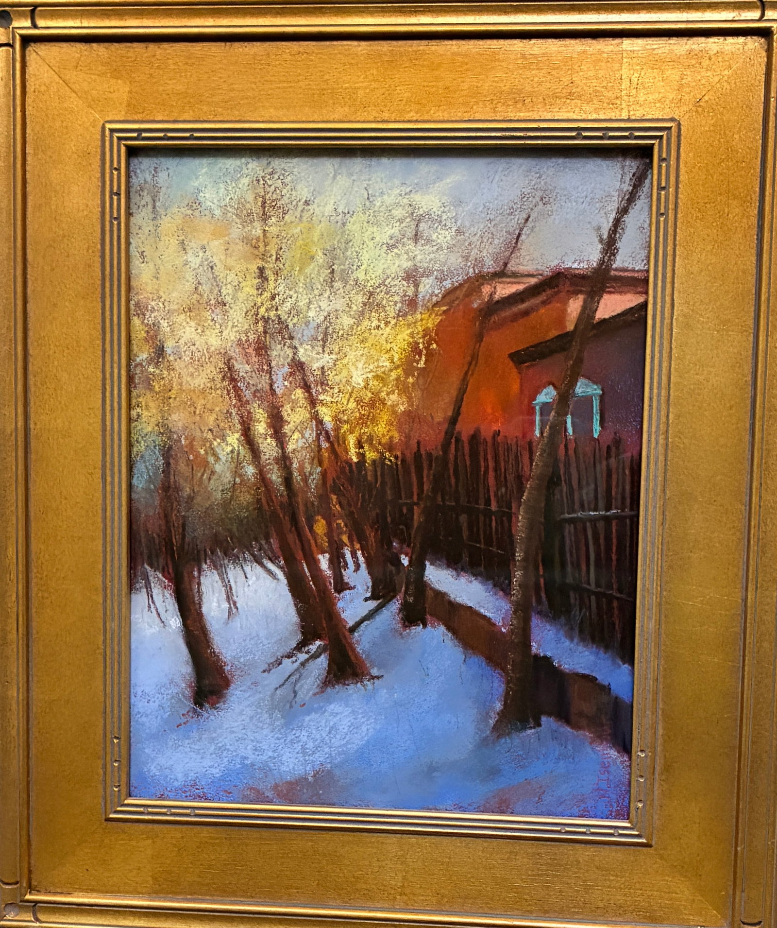 Radiance by Natasha Isenhour (2016): 11"x14" Pastel. Purchased at Ventana in Santa Fe, NM. Comes with certification.Contemporary American Realist Natasha Isenhour expresses her emotional response to unpopulated spaces with an edgy loneso