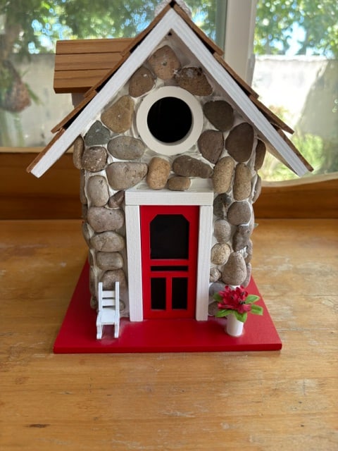 Home Bazaar Fieldstone Guest Cottage Birdhouse (1 of 4)