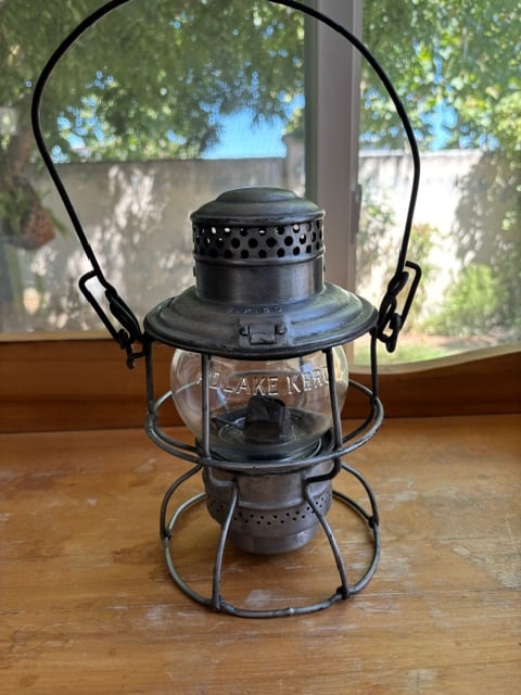 Antique Adams & Westlake Railroad Adlake Kero Lantern Clear (1 of 4)