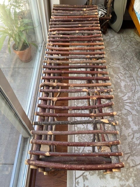 Rustic Twig Bench - Lake Tahoe (1 of 5)