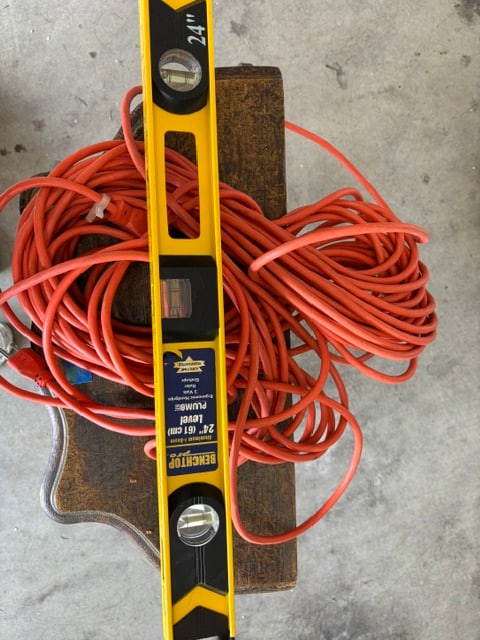 100 ft. Indoor/Outdoor Standard-Power Extension Cord, Orange and Benchtop Pro 24" level (1 of 3)