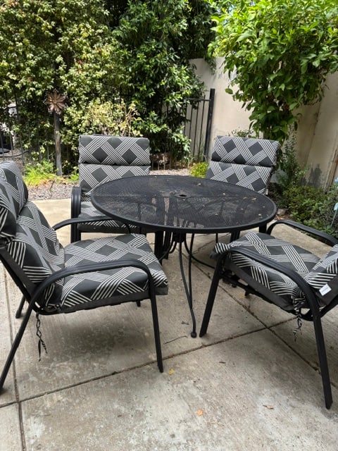 Outdoor Table and Chair (set of 4 chairs) (1 of 4)