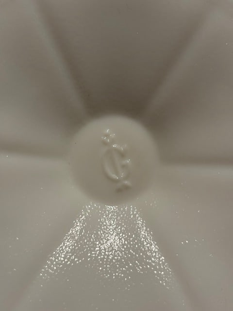 Imperial grape pattern milk glass compote - 4