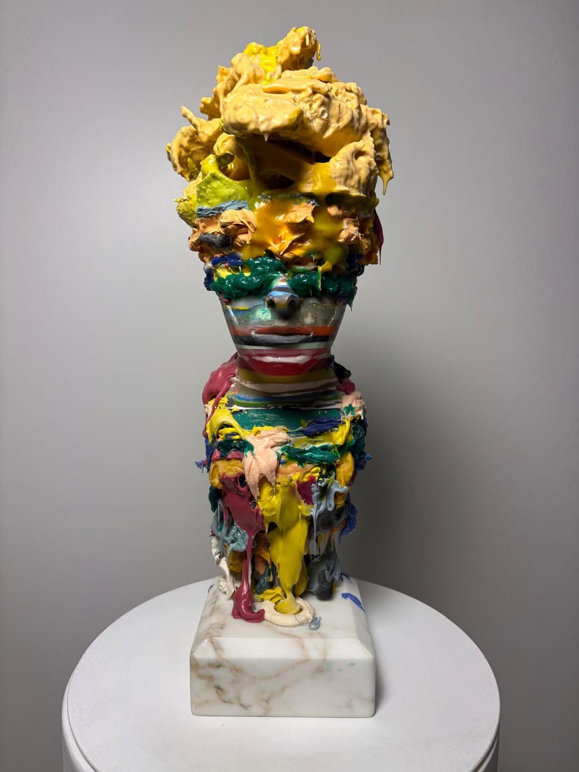 Domenico Ludovico Life in Colours, 2025 Resin and very precious Cacatta Marble from the Apuan Alps (1 of 4)
