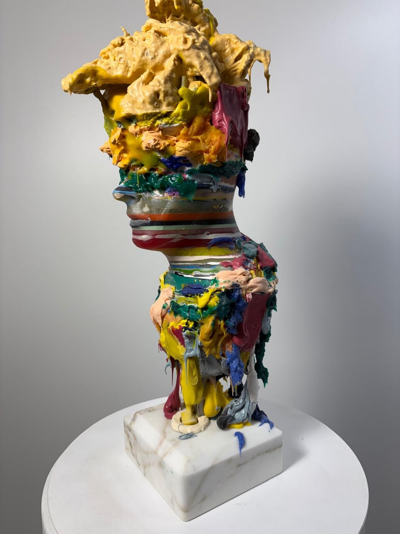 Domenico Ludovico Life in Colours, 2025 Resin and very precious Cacatta Marble from the Apuan Alps - 2