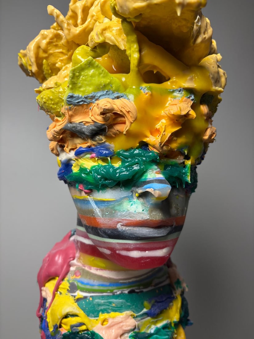 Domenico Ludovico Life in Colours, 2025 Resin and very precious Cacatta Marble from the Apuan Alps - 3