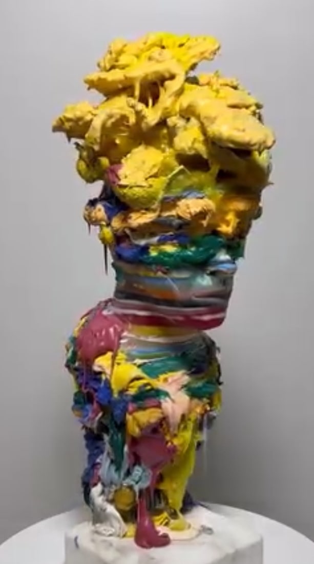 Domenico Ludovico Life in Colours, 2025 Resin and very precious Cacatta Marble from the Apuan Alps - 4