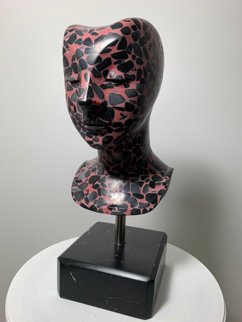 Domenico Ludovico Black in rose n.1, 2021 Precious and rare marble of Carrara from the valley of the (1 of 3)