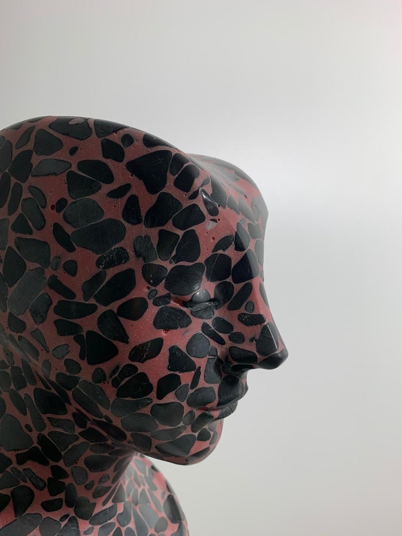 Domenico Ludovico Black in rose n.1, 2021 Precious and rare marble of Carrara from the valley of the - 3