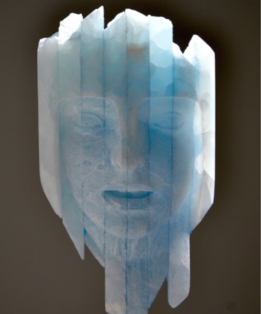 Domenico Ludovico Artist Warrior 1, 2015 Onyx 19 7/10 × 7 9/10 × 7 9/10 in 50 × 20 &# (1 of 1)