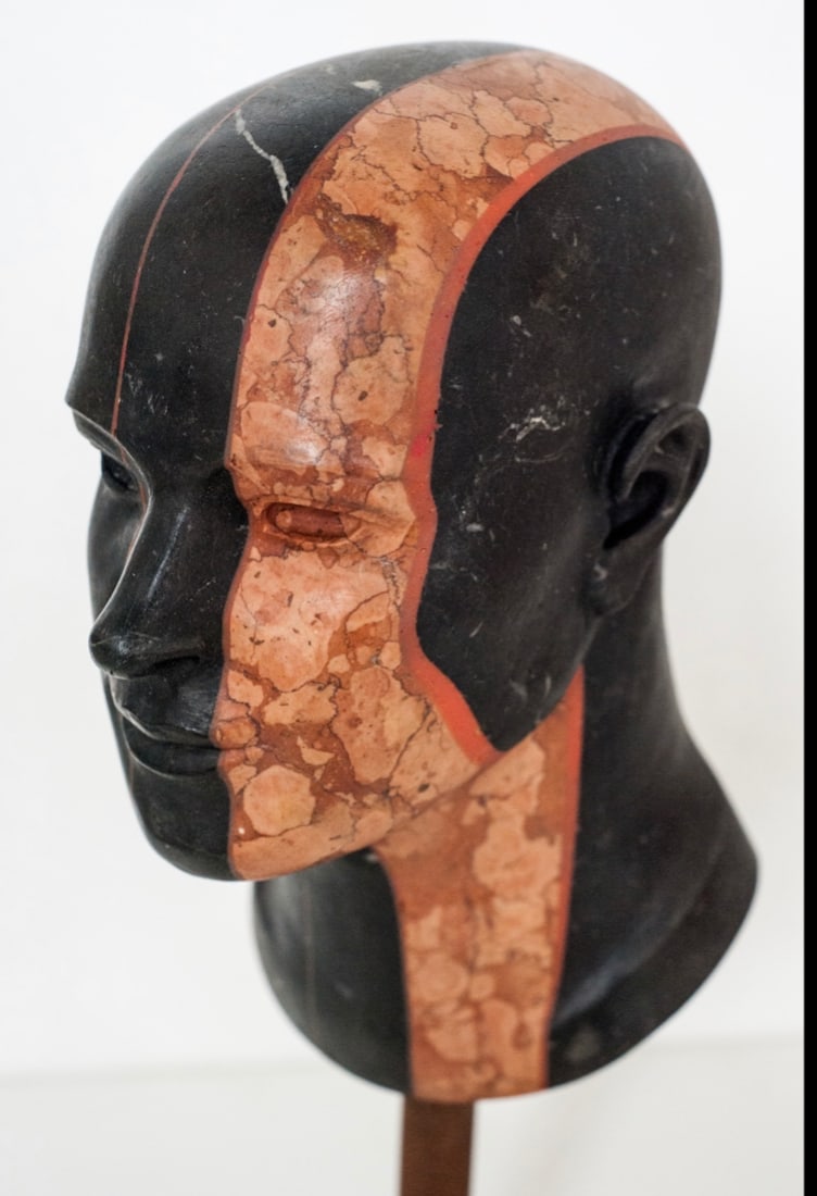 Domenico Ludovico Memory 1, 2017 Black Marquigna marble, red Verona marble and resin. Very - 2