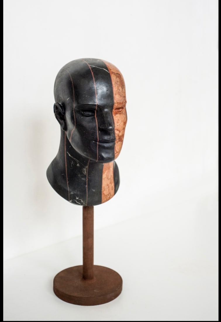Domenico Ludovico Memory 1, 2017 Black Marquigna marble, red Verona marble and resin. Very - 3