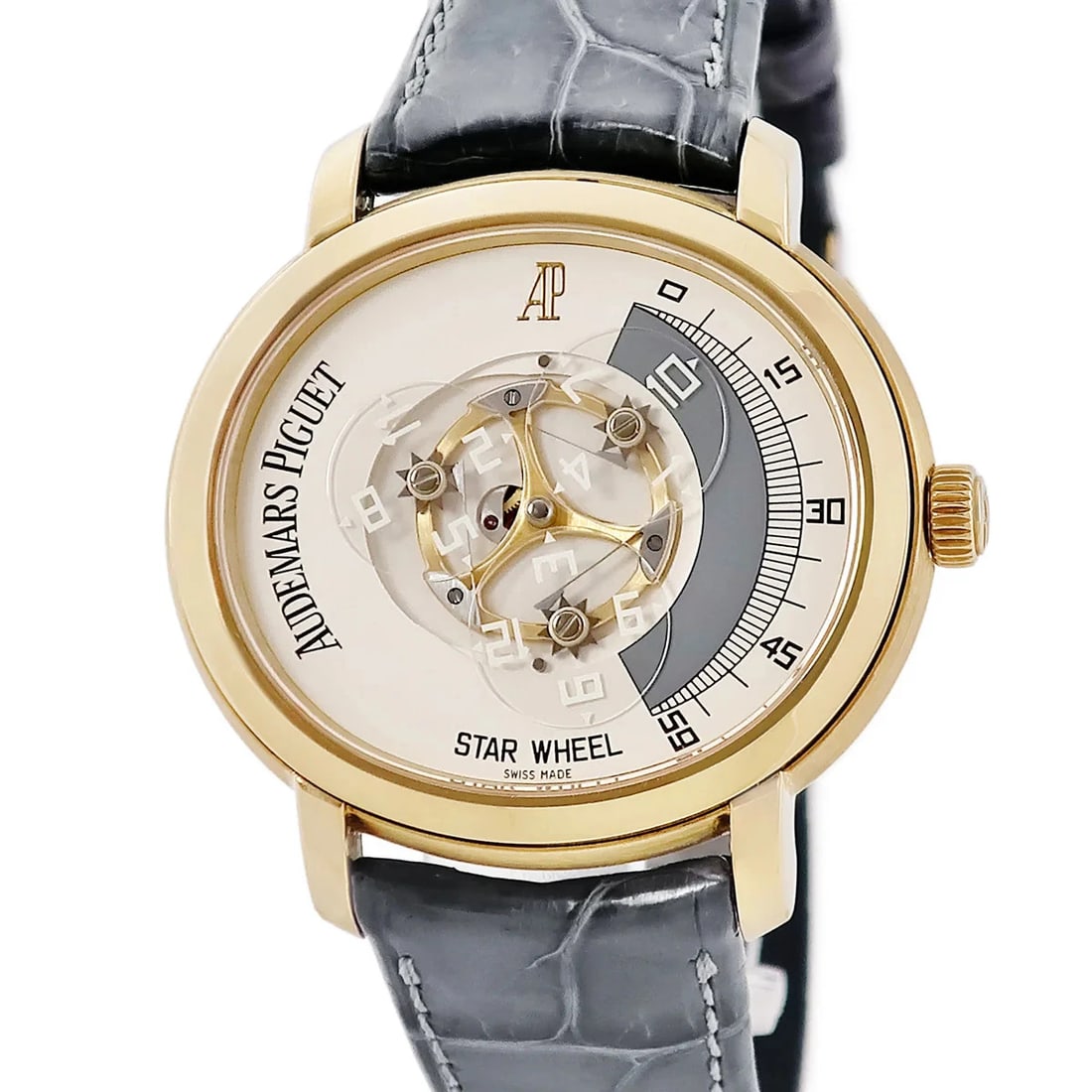 AUDEMARS PIGUET Millenary 25898BA/O/0003VE/01 Automatic Men's 40mm Watch: Condition:Pre-owned Brand:AUDEMARS PIGUET Model / Name:AUDEMARS PIGUET Millenary Reference No. (Ref):25898BA/O/0003VE/01 Gender / Fit:Men's Dial Color:Beige Case / Strap Material:K18YG Solid Gold Afte