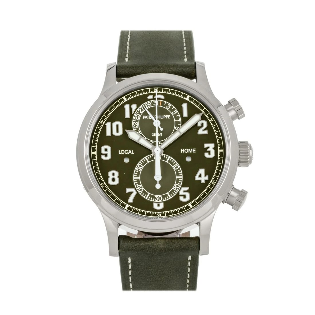 Patek Philippe Complications Calatrava Pilot Travel Time Chrono Watch 5924G-010 (1 of 6)