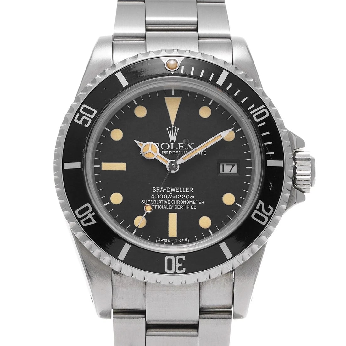 ROLEX Sea-Dweller 16660 Black WATCH: Condition:Pre-owned Genre:Wristwatch/mens Brand:ROLEX Model Number:16660 Movement:Mechanical Automatic / Cal.3035 Dial Color:Black Case:VStainless steel Windproof Material:Sapphire Crystal Glass Bezel
