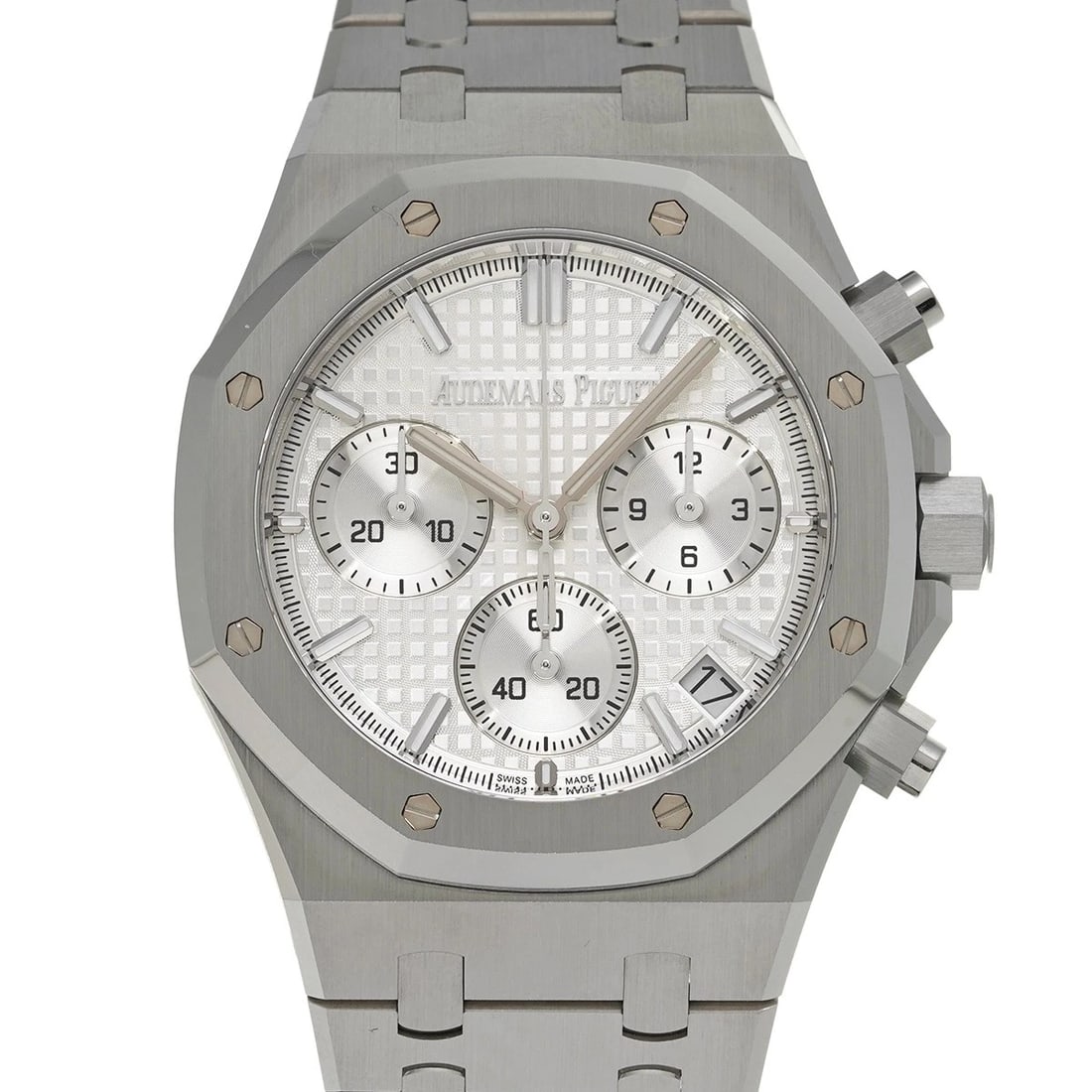AUDEMARS PIGUET Royal Oak Chronograph 26240ST.OO.1320ST.07 Silver WATCH: Condition:Pre-owned Genre:Wristwatch/mens Brand:AUDEMARS PIGUET Model Number:26240ST.OO.1320ST.07 Movement:Mechanical Automatic / 4401 Dial Color:Silver Case:Stainless steel Windproof Material:Sapphir